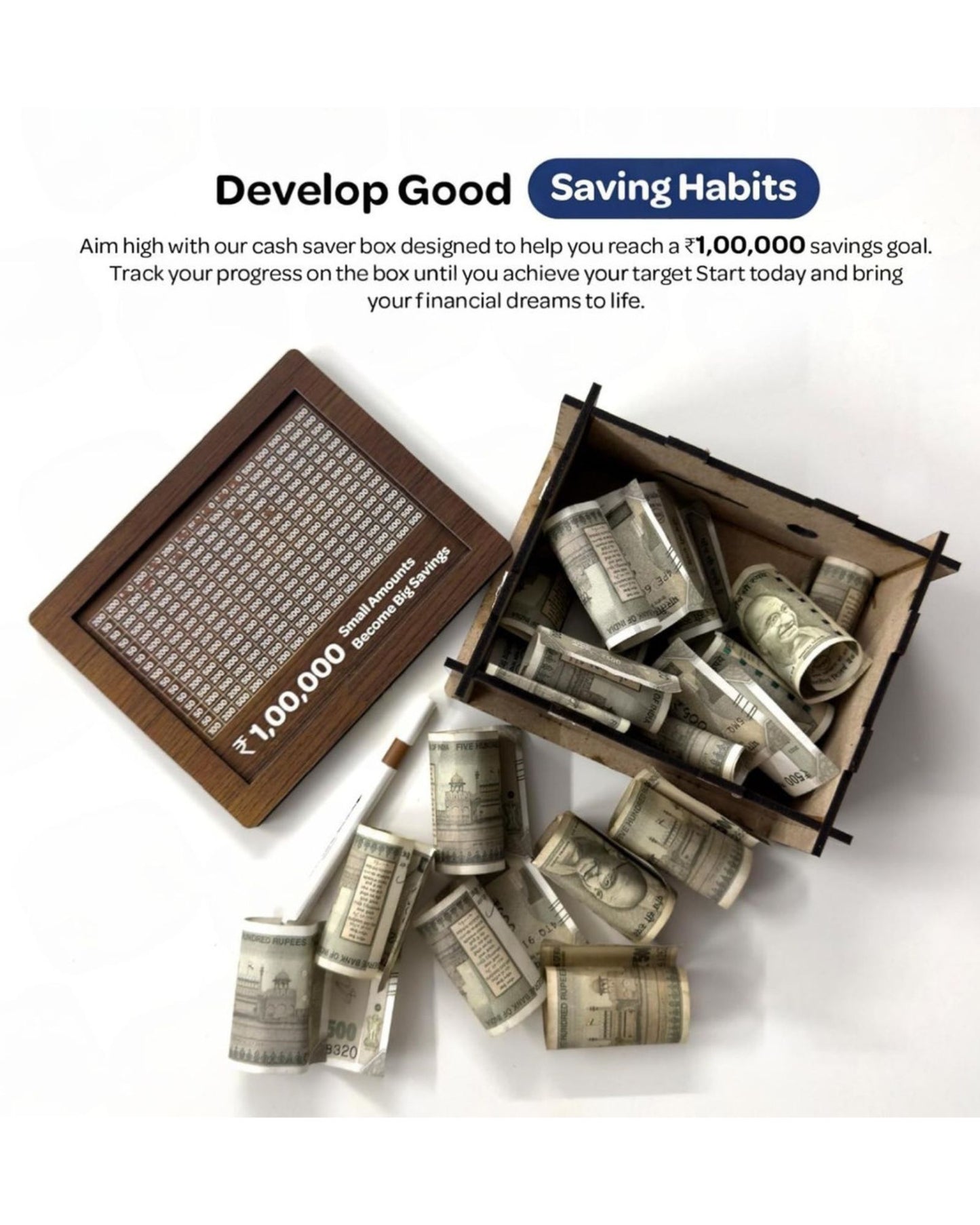 Wooden Money Saver Box - Large Size