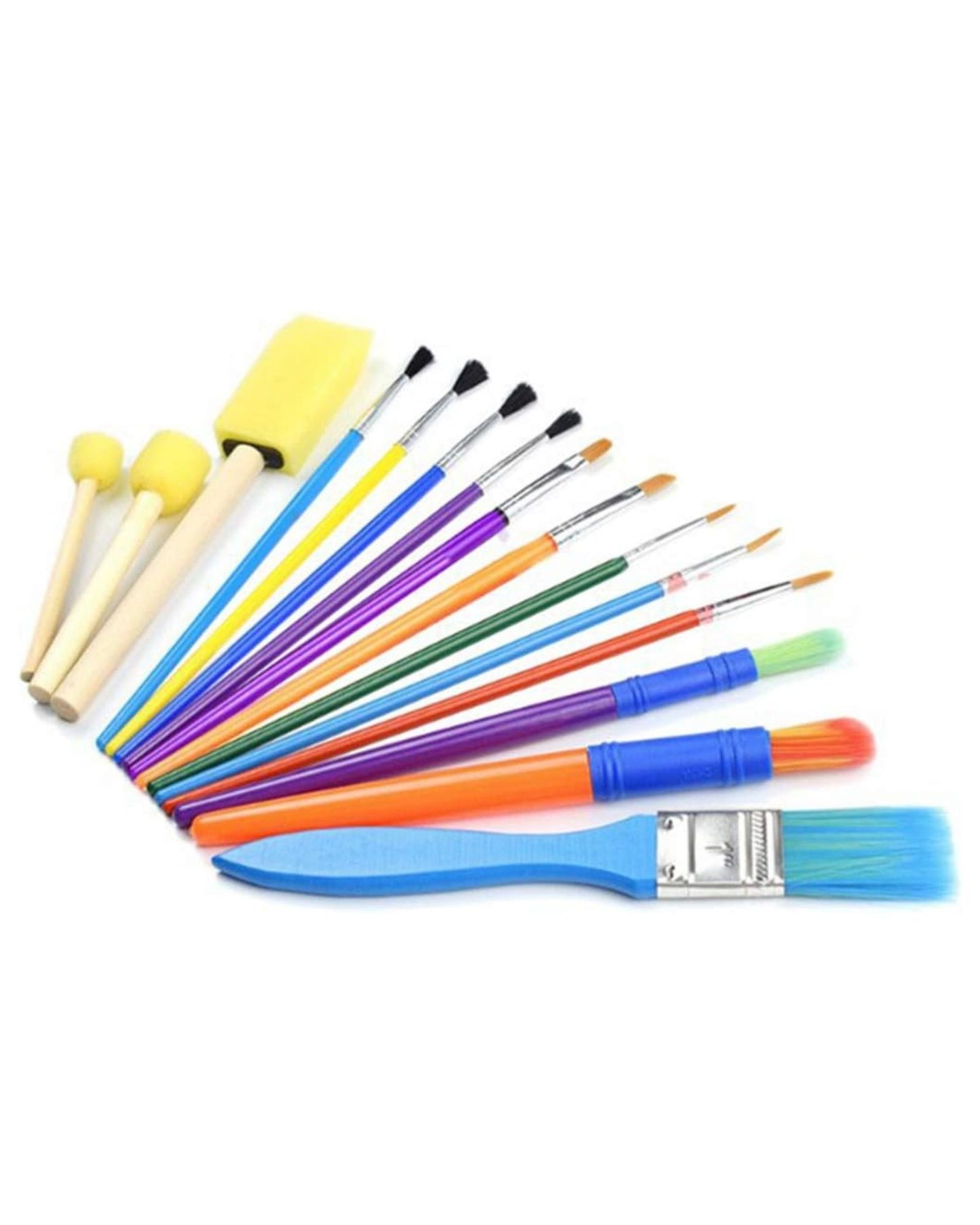 15Pcs Assorted Paint Brushes