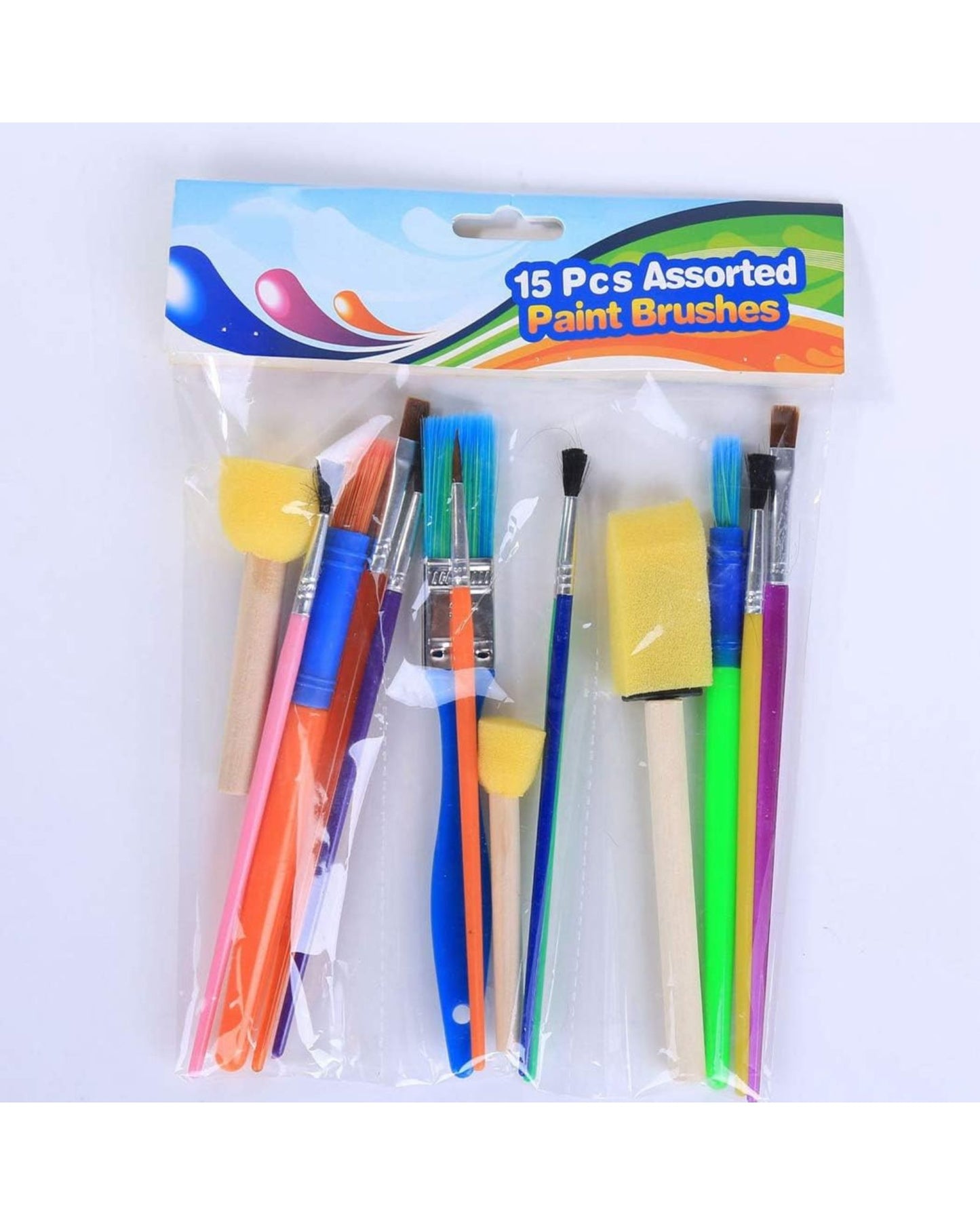 15Pcs Assorted Paint Brushes