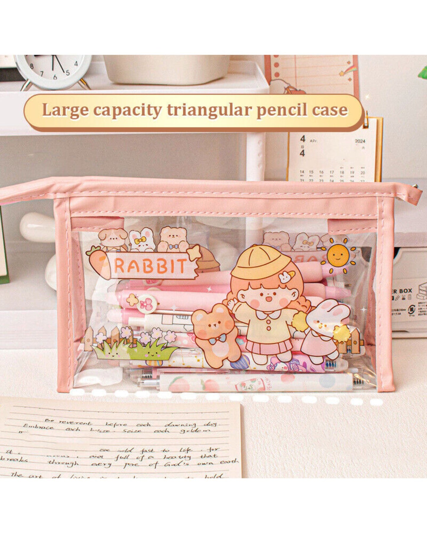 Cartoon Transparent Pouch