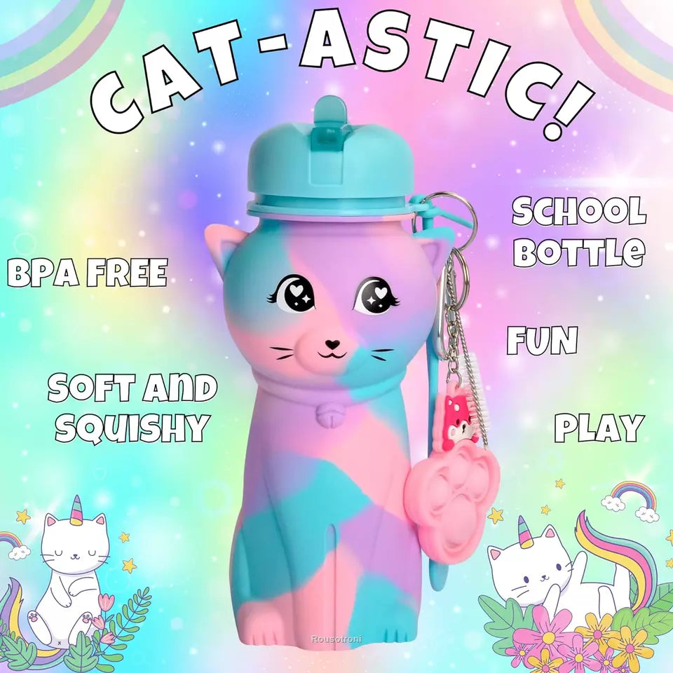 Silicone Cat Water Bottle