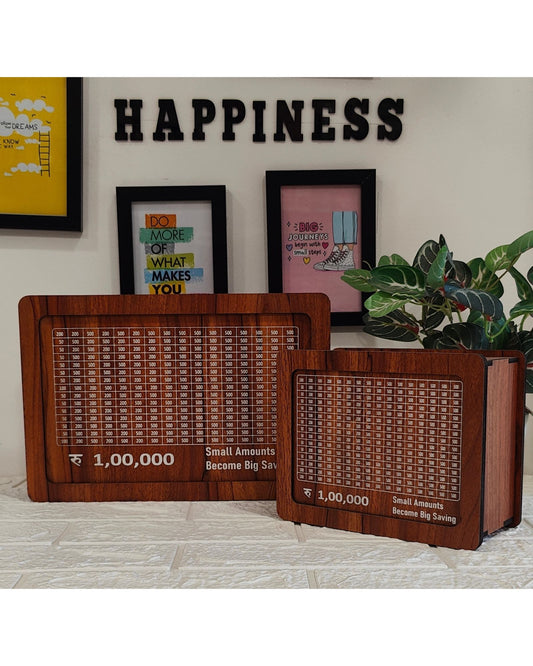Wooden Money Saver Box - Small Size