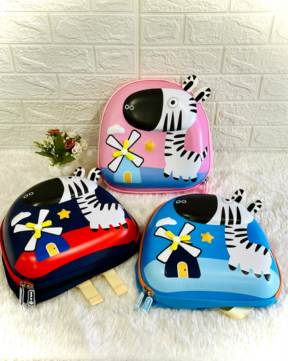 12" Zebra Kids Backpack | Pre-School Nursery Bag for Kids