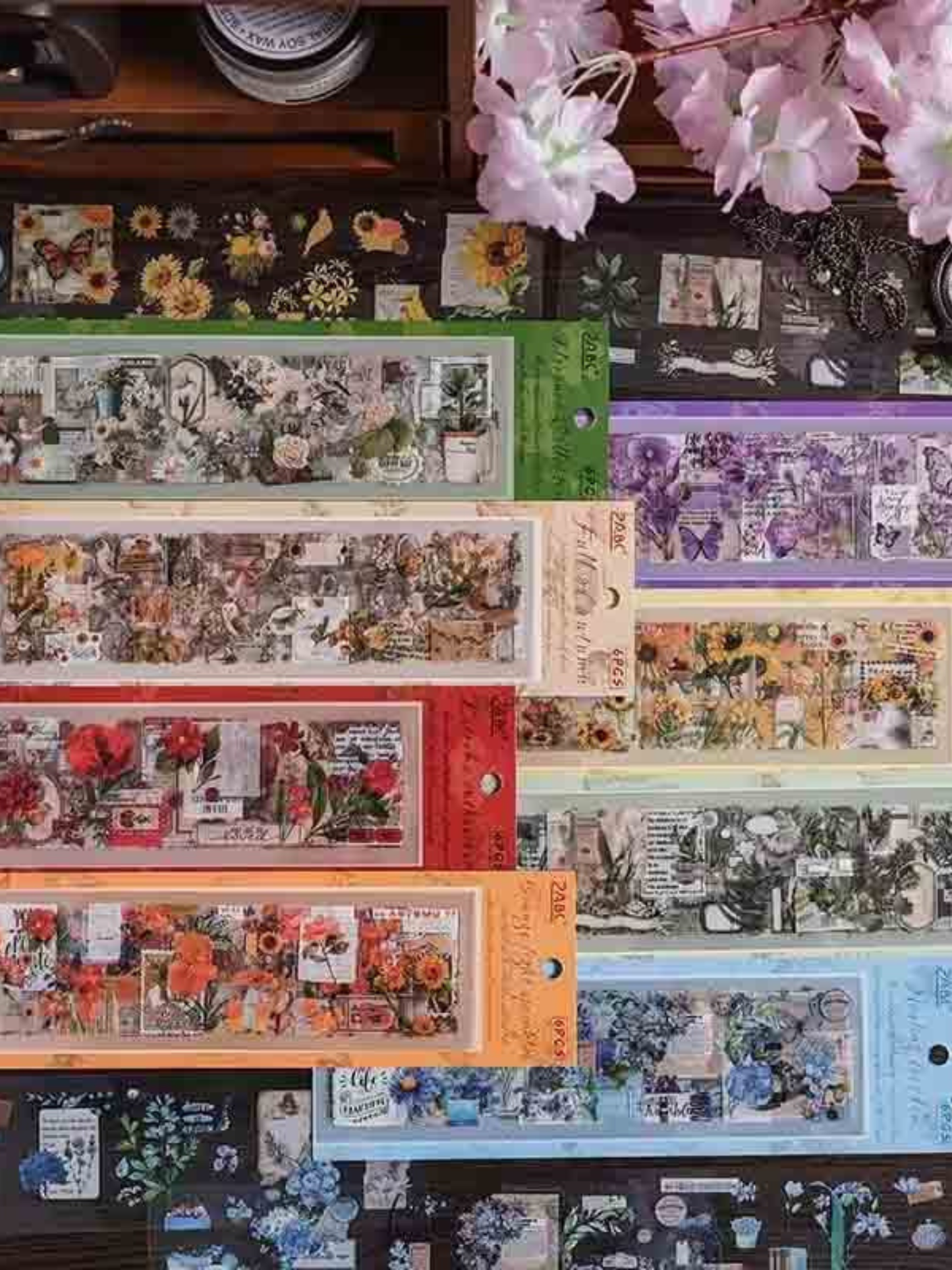 Seasonal Flowers Stickers (6 Sheets)