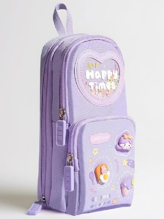 3 Zip Vertical Stationery Pouch