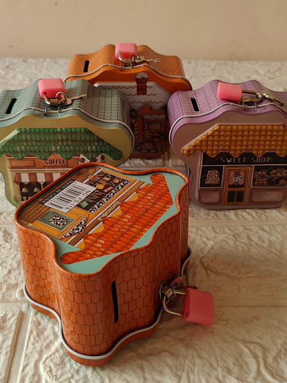 Mini Tin Money Saving Box