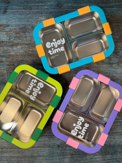 1000ml Enjoy Time Leak Proof SS Lunch Box