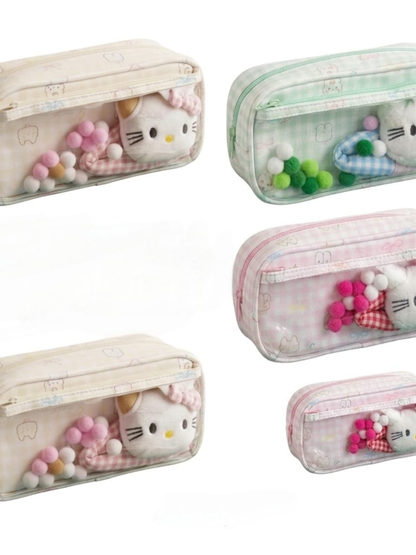 Hello Kitty Pencil Pouch With Hair Clip