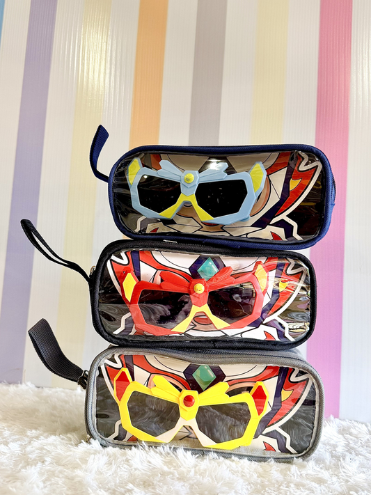 Anime Theme Pencil Pouch With Goggles