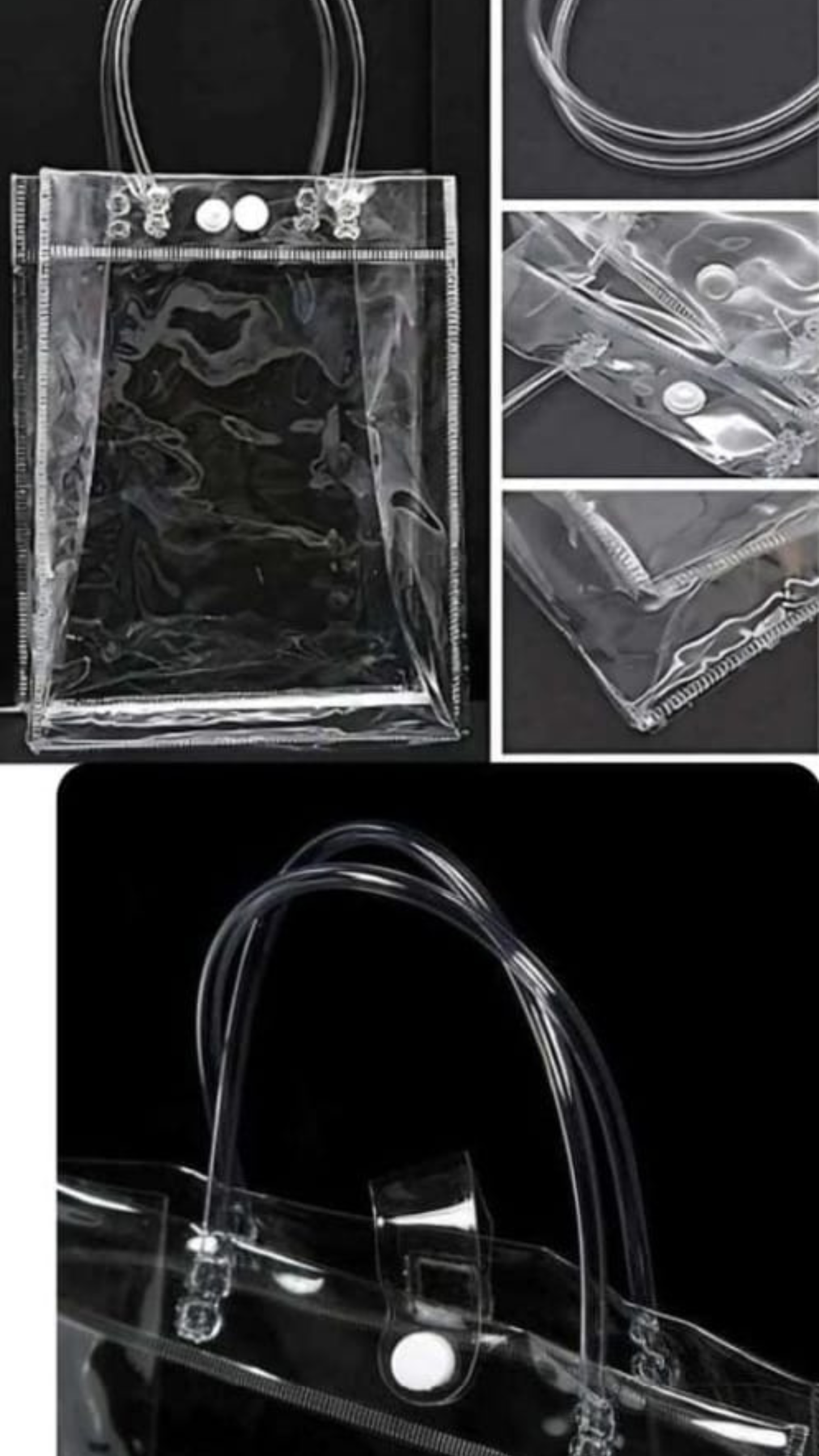 Transparent Carry Bag With Lock