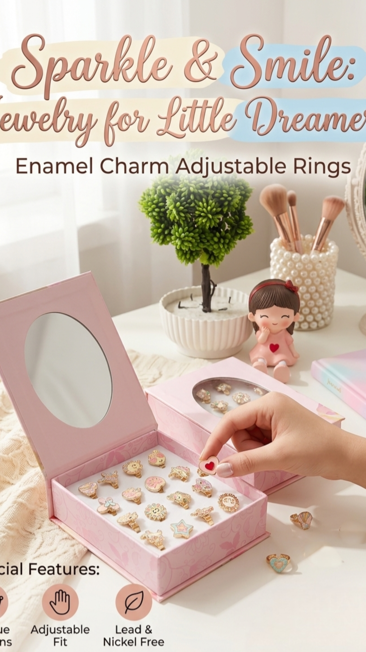 16pcs Charming Spinner Ring