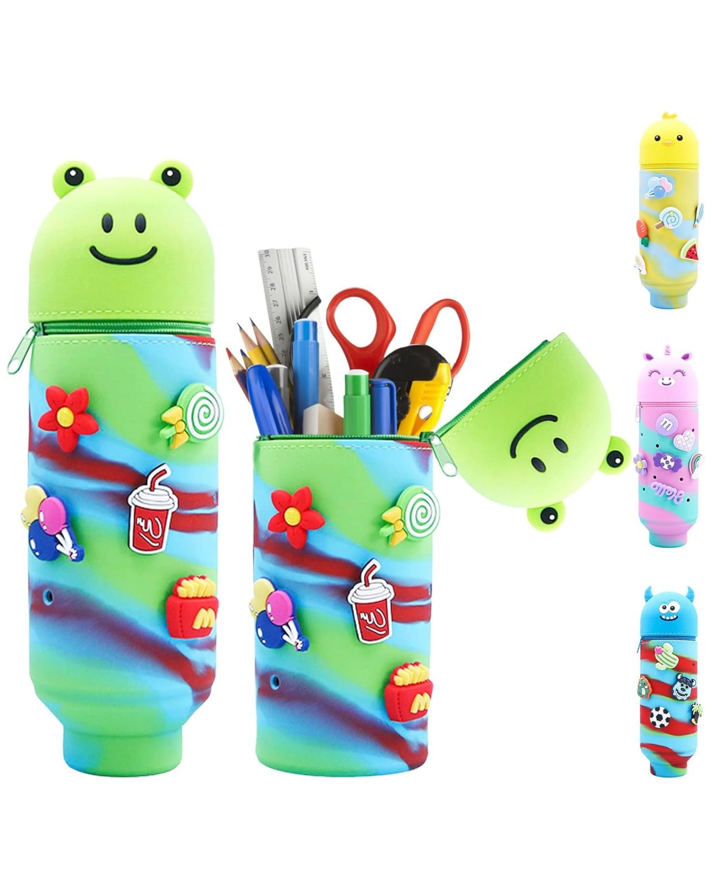 Cute Animal Silicone Pencil Pouch