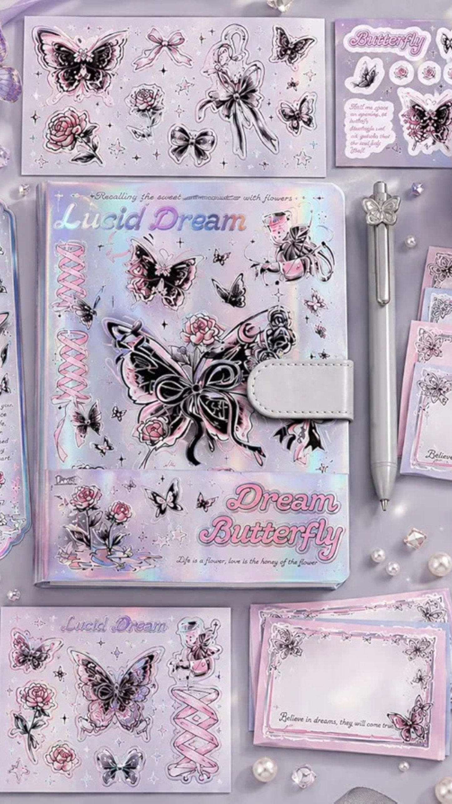 Butterfly Journal Stationery Gift Set & Scrapbook