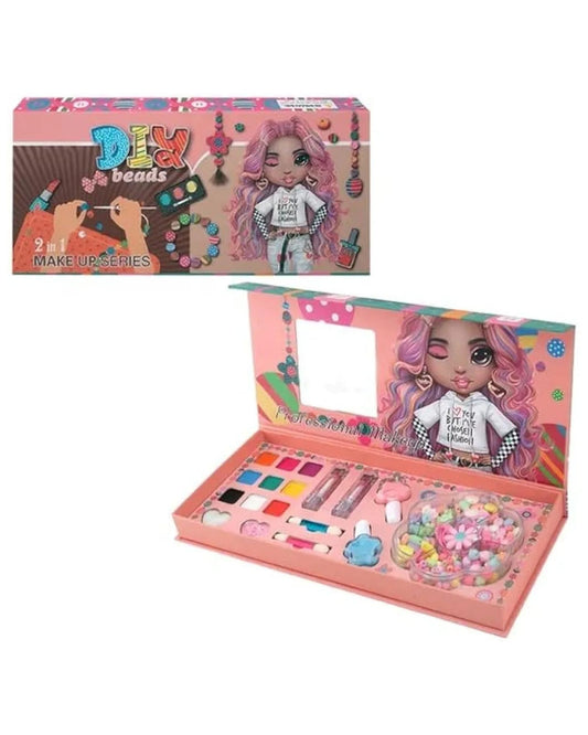 DIY Beads Jewellery N Makeup Kit 2 IN 1 Series