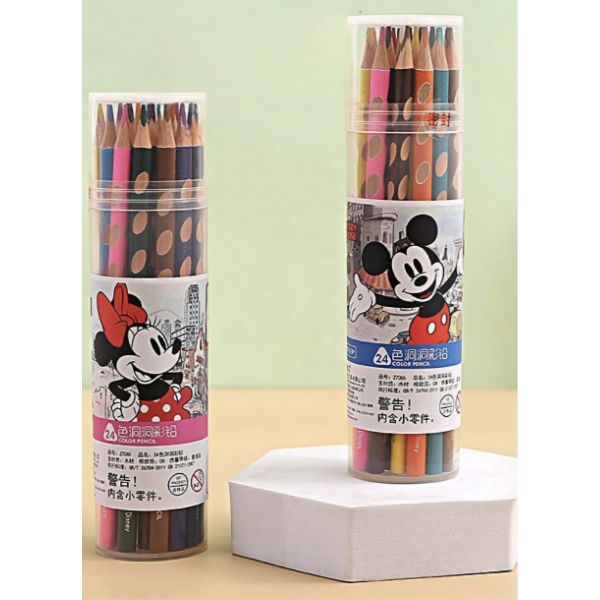 Mickey & Minnie 24 Color Pencil Color