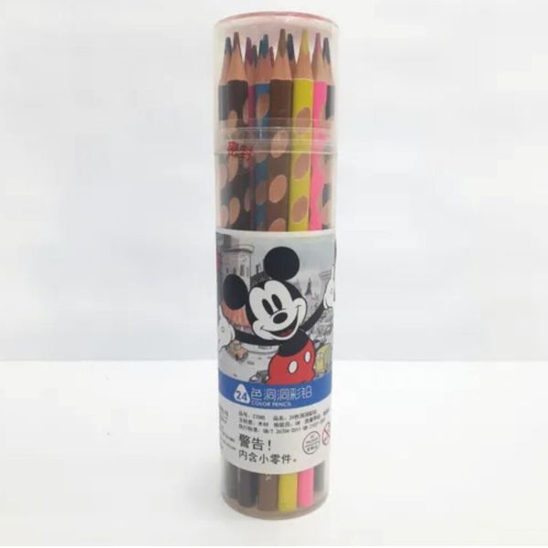 Mickey & Minnie 24 Color Pencil Color