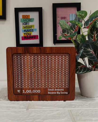 Wooden Money Saver Box - Small Size