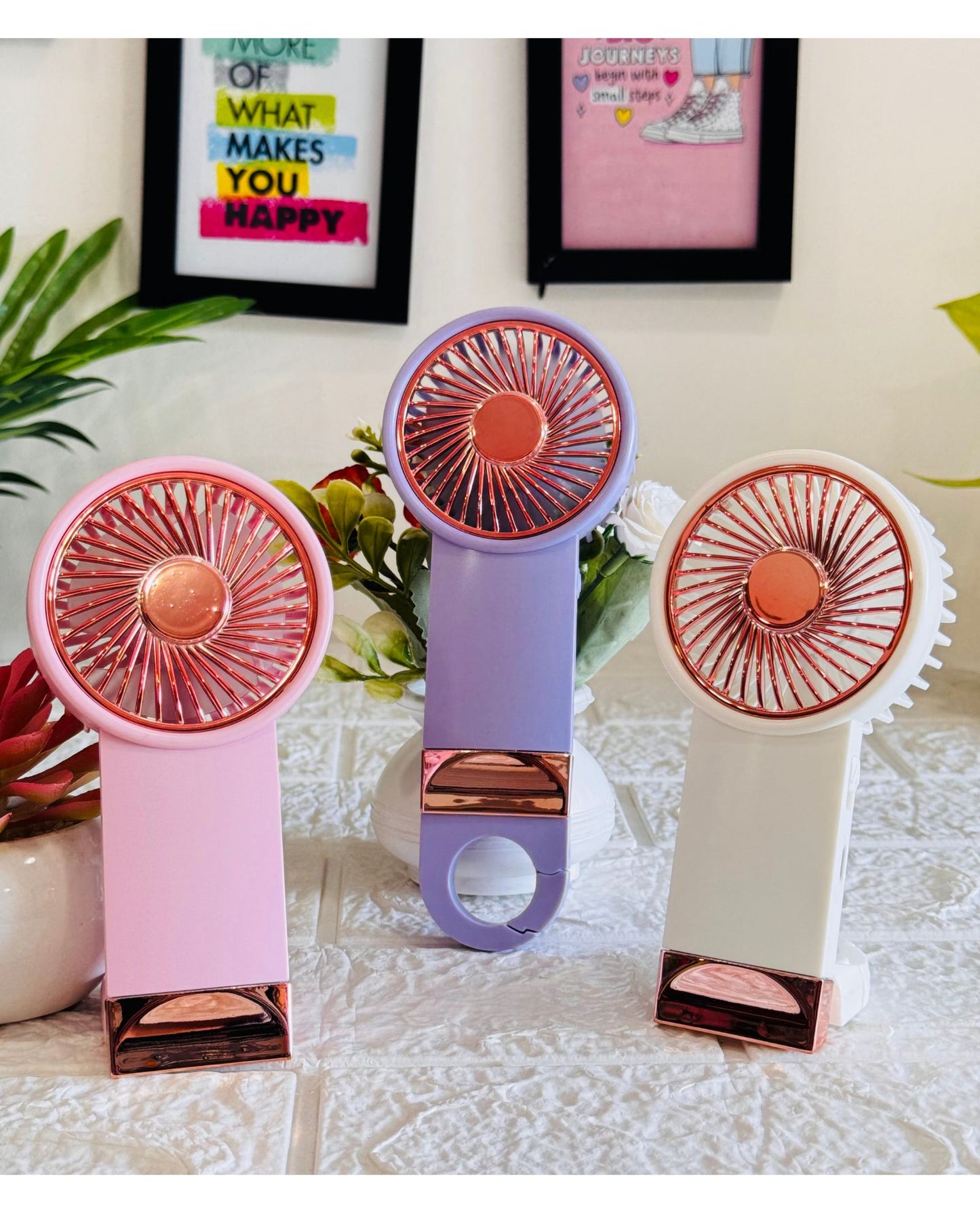 Mini Fancy Hand Fan With Light