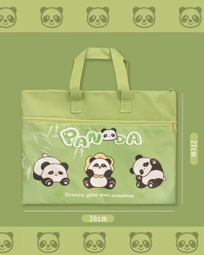 Cartoonistic Carry Bag With Zip Lock