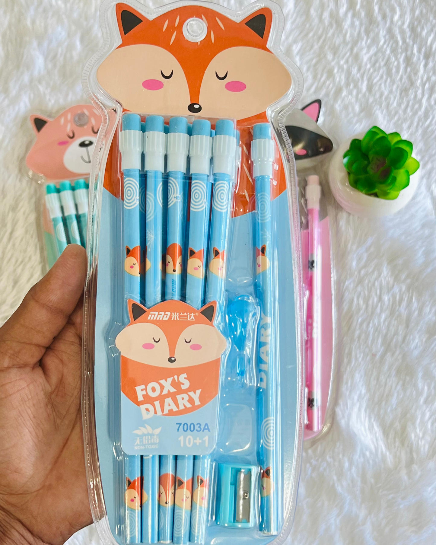 Cute Animal 12ps Pencil Set