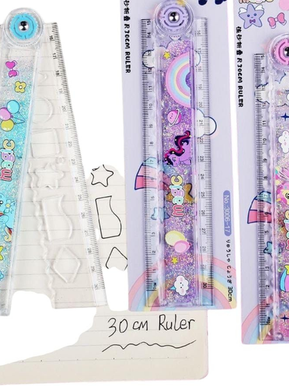 Folding Ruler With Shapes