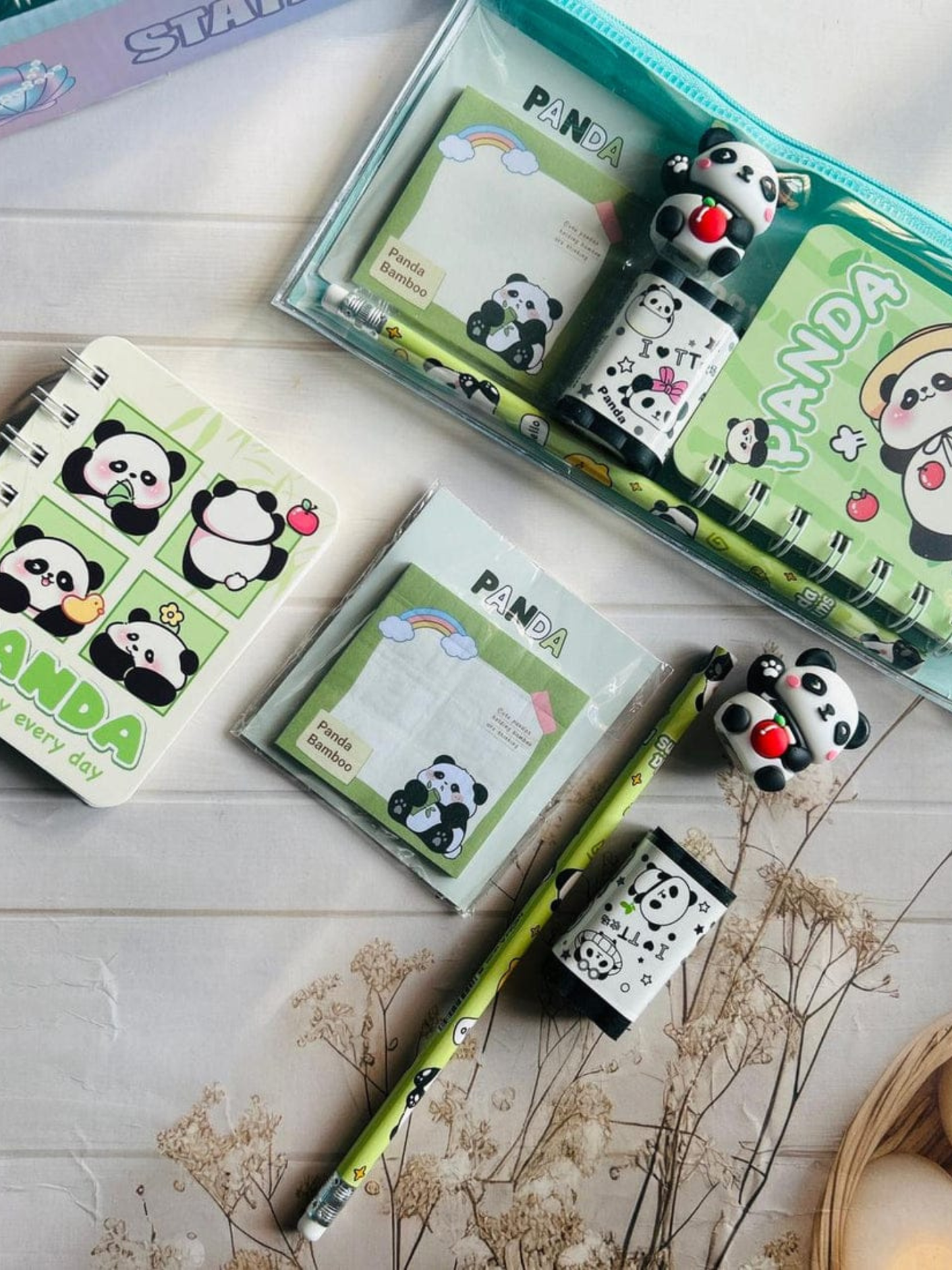 Panda Stationery Combo