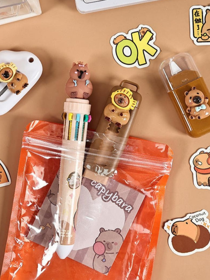 Premium Capybara 5ps Stationery Set