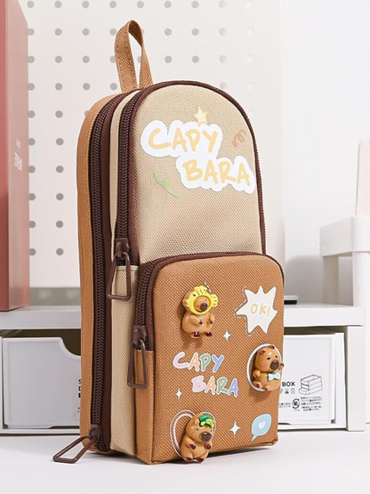 3 Zip Vertical Stationery Pouch