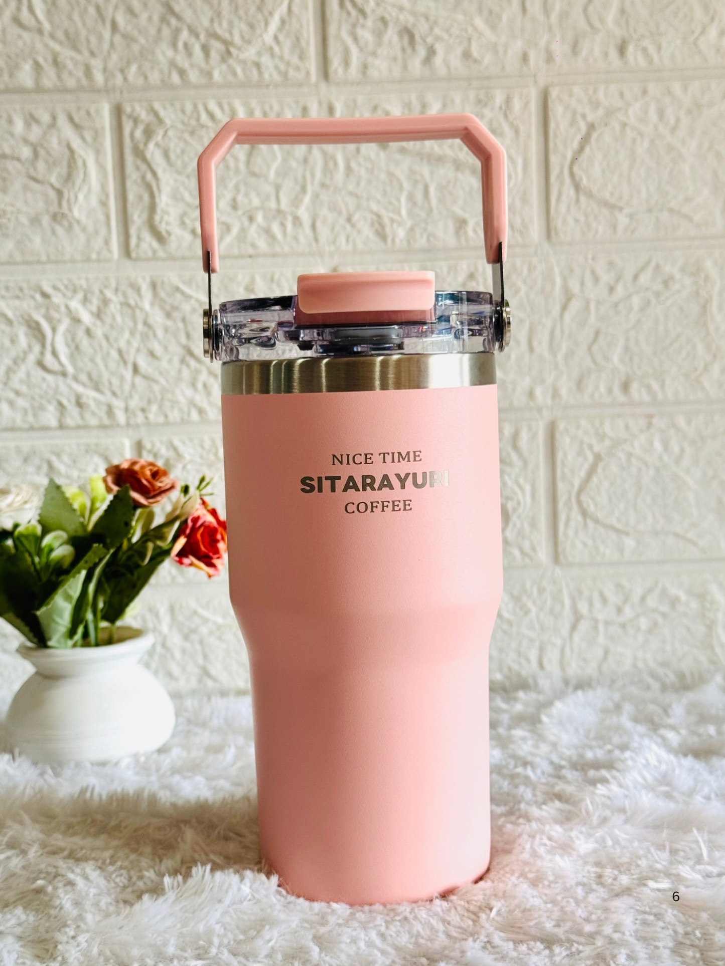 600ml Premium Insulated Travel Mug With Handle