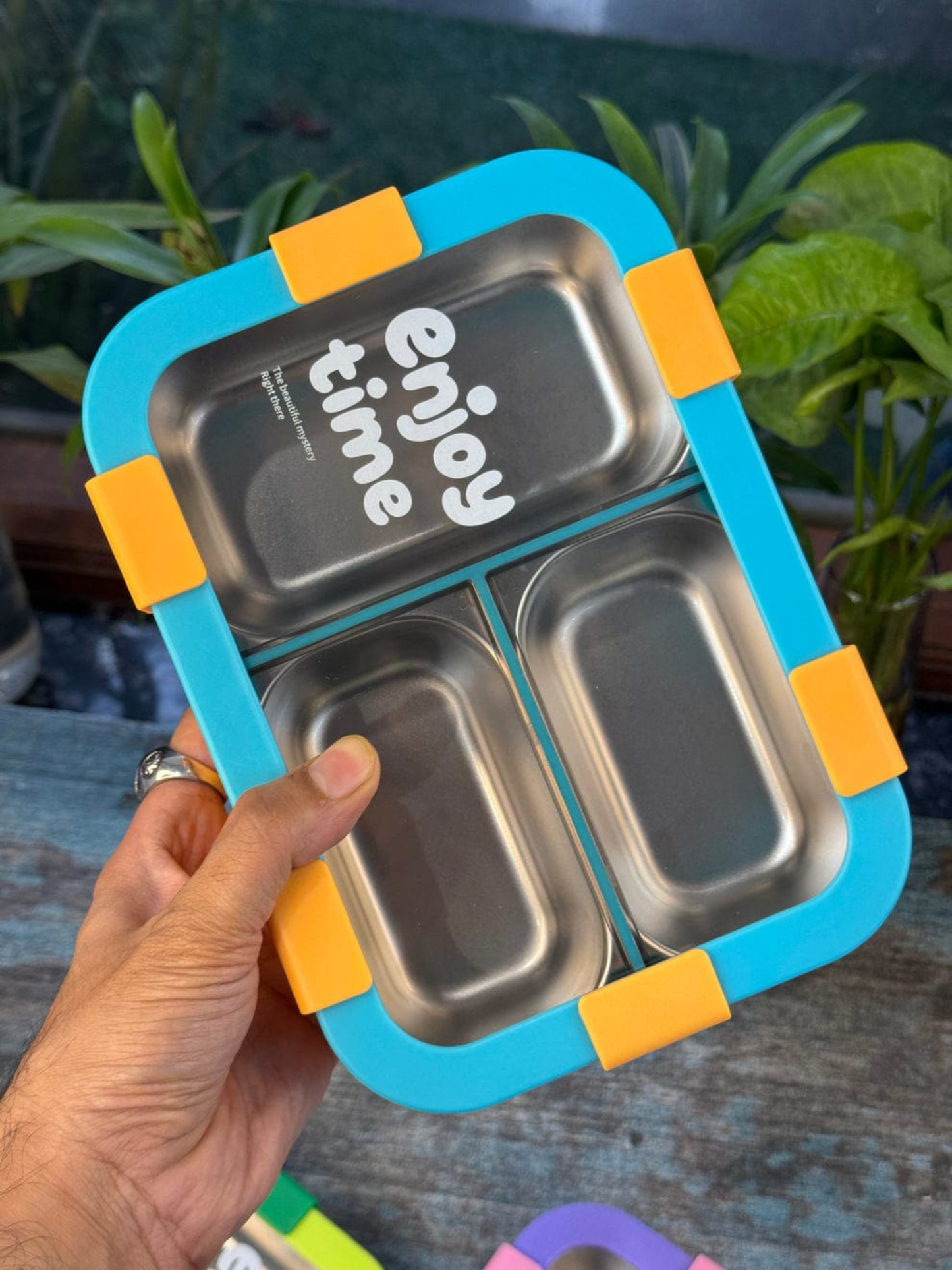 1000ml Enjoy Time Leak Proof SS Lunch Box