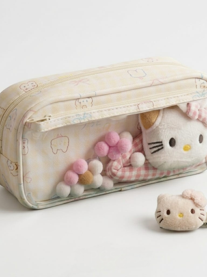 Hello Kitty Pencil Pouch With Hair Clip