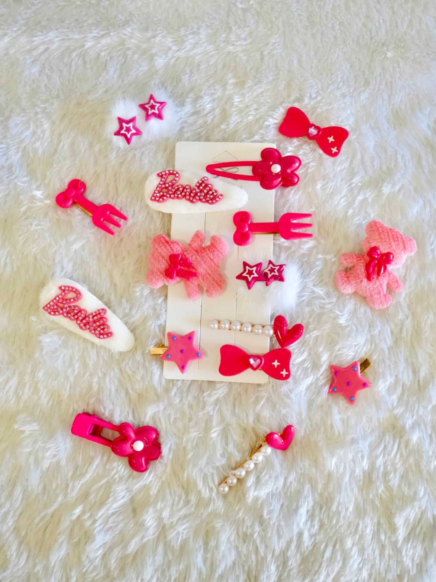 Barbie Hair Accessories 8pcs Set