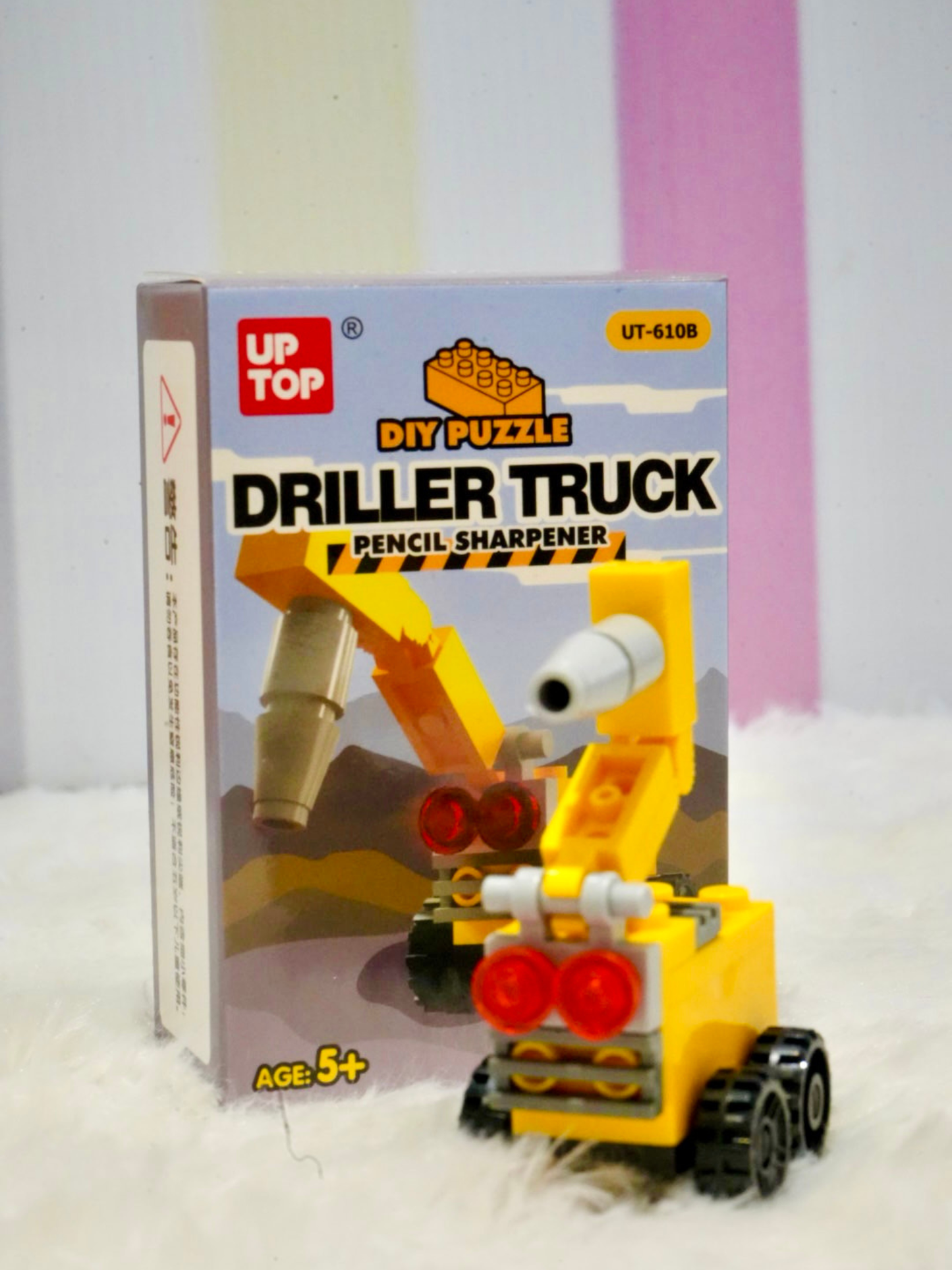 DIY Puzzle Construction Vehicle Pencil Sharpener