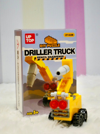 DIY Puzzle Construction Vehicle Pencil Sharpener