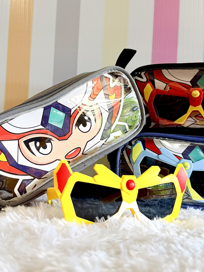 Anime Theme Pencil Pouch With Goggles