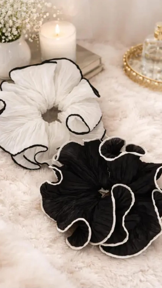 Korean Style Hair Scrunchies (Pack Of 2)