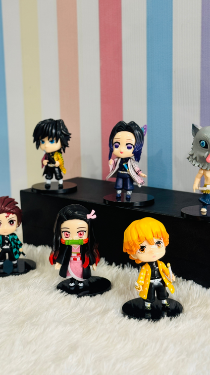 Mini Demon Slayer Figures (Set Of 6)