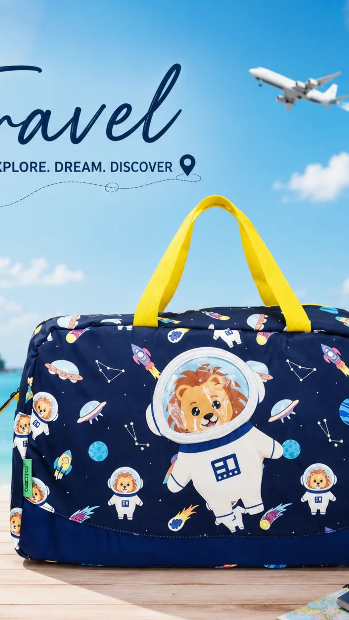 3D Lightweight Travel Duffel Bag For Kids