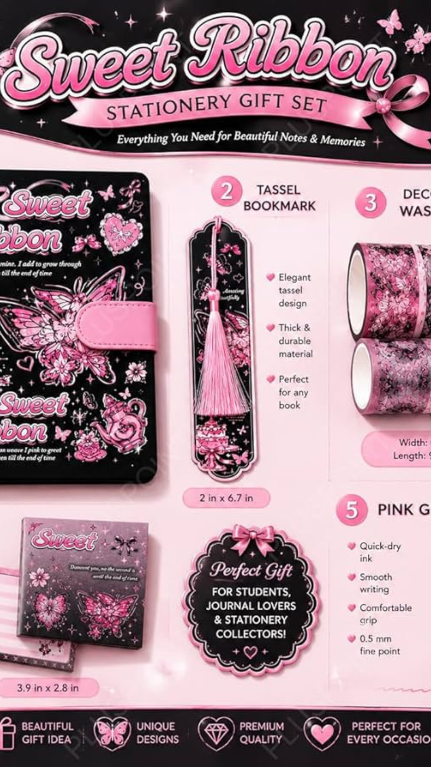 Butterfly Journal Stationery Gift Set & Scrapbook