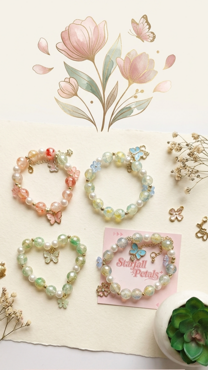 Multicolour Crystal Beaded Bracelet