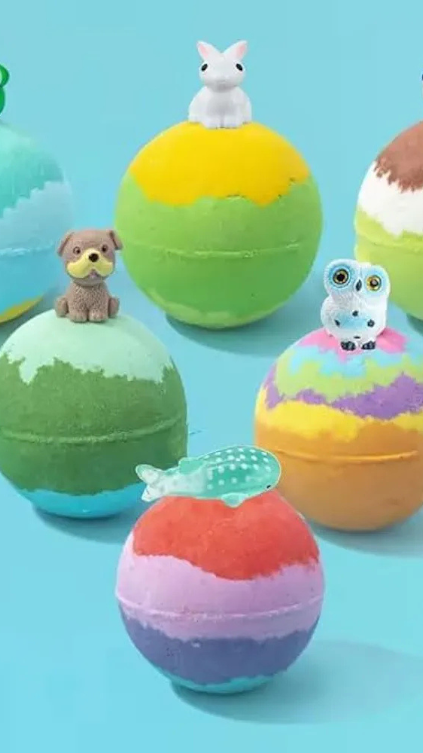 Colorful Bath Bombs With Inside Surprise Toy (Pack Of 2)