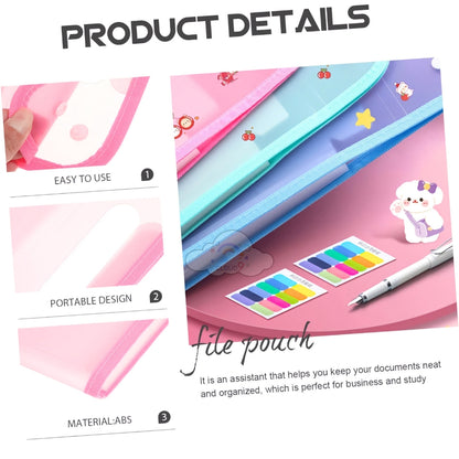 Vertical File Folder With Button Lock