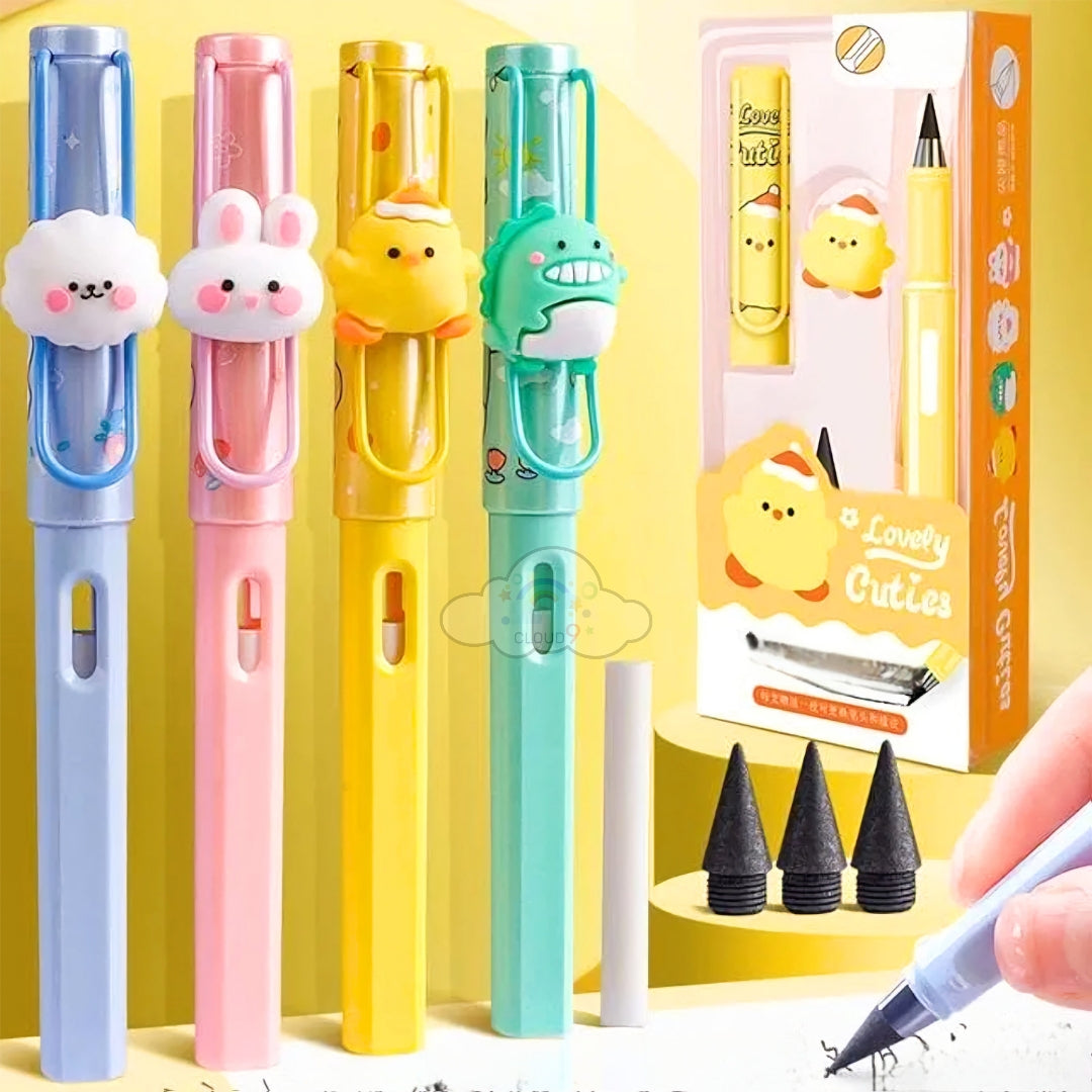 Cute Animal Evarlasting Pencil Set