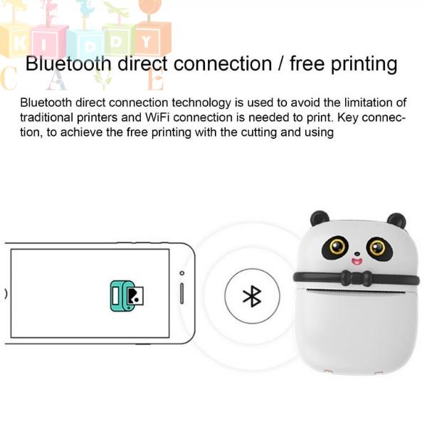 Cute Panda Mini Portable Printer