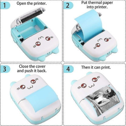 Cute Kitty Mini Portable Printer