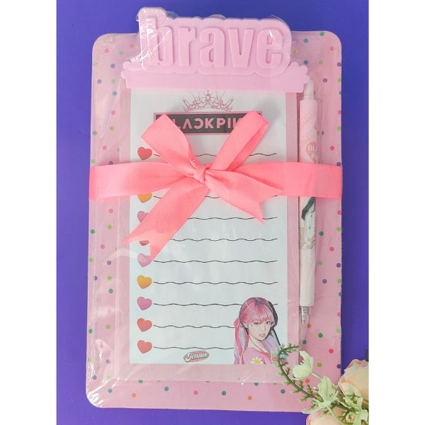 BlackPink - A5 Size Notepad With Clipboard