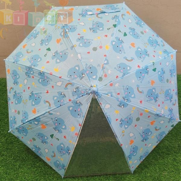Cute Printed Wooden Handle Umbrella