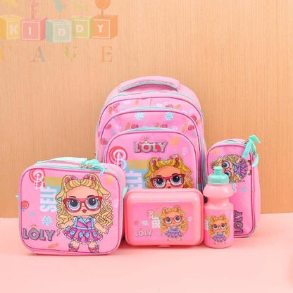 5 In 1 School Bag Combo