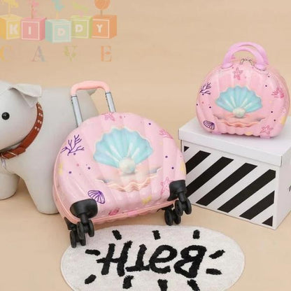 Mermaid Shell Suitcase With Vanity