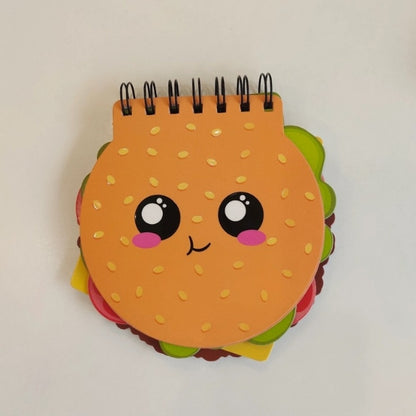 Cute Spiral Diary - Burger & Sandwich
